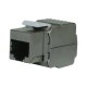 OptronicsPLUS CAT6 UTP Keystone Jack BLACK