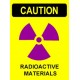 Radiation(Radioactivity) sign board / 350*450mm